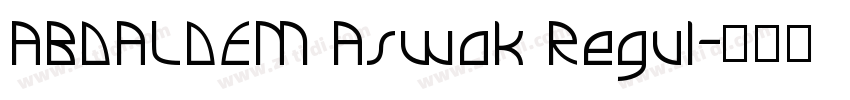 ABDALDEM Aswak Regul字体转换